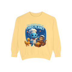 Unisex Adventure Sweatshirt - Cozy & Fun Chris Planet Design, Gift for Kids, Casual Wear, Celebration Apparel, Unique Children's Clothing