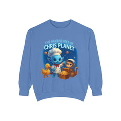 Unisex Adventure Sweatshirt - Cozy & Fun Chris Planet Design, Gift for Kids, Casual Wear, Celebration Apparel, Unique Children's Clothing