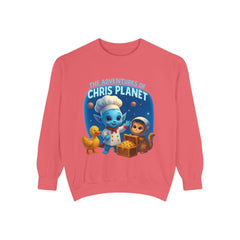 Unisex Adventure Sweatshirt - Cozy & Fun Chris Planet Design, Gift for Kids, Casual Wear, Celebration Apparel, Unique Children's Clothing