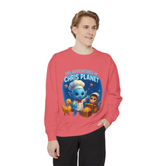 Unisex Adventure Sweatshirt - Cozy & Fun Chris Planet Design, Gift for Kids, Casual Wear, Celebration Apparel, Unique Children's Clothing