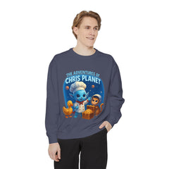 Unisex Adventure Sweatshirt - Cozy & Fun Chris Planet Design, Gift for Kids, Casual Wear, Celebration Apparel, Unique Children's Clothing