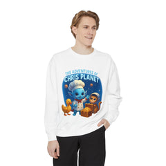 Unisex Adventure Sweatshirt - Cozy & Fun Chris Planet Design, Gift for Kids, Casual Wear, Celebration Apparel, Unique Children's Clothing