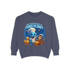 Unisex Adventure Sweatshirt - Cozy & Fun Chris Planet Design, Gift for Kids, Casual Wear, Celebration Apparel, Unique Children's Clothing