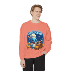 Unisex Adventure Sweatshirt - Cozy & Fun Chris Planet Design, Gift for Kids, Casual Wear, Celebration Apparel, Unique Children's Clothing