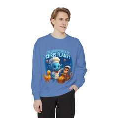 Unisex Adventure Sweatshirt - Cozy & Fun Chris Planet Design, Gift for Kids, Casual Wear, Celebration Apparel, Unique Children's Clothing