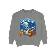 Unisex Adventure Sweatshirt - Cozy & Fun Chris Planet Design, Gift for Kids, Casual Wear, Celebration Apparel, Unique Children's Clothing