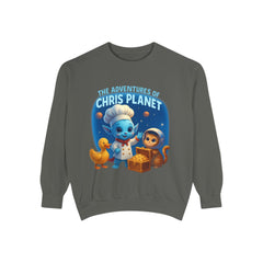 Unisex Adventure Sweatshirt - Cozy & Fun Chris Planet Design, Gift for Kids, Casual Wear, Celebration Apparel, Unique Children's Clothing