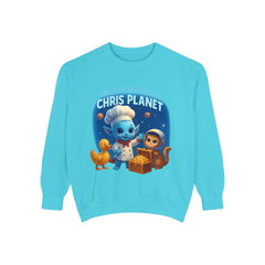 Unisex Adventure Sweatshirt - Cozy & Fun Chris Planet Design, Gift for Kids, Casual Wear, Celebration Apparel, Unique Children's Clothing