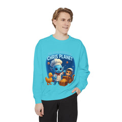 Unisex Adventure Sweatshirt - Cozy & Fun Chris Planet Design, Gift for Kids, Casual Wear, Celebration Apparel, Unique Children's Clothing