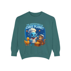 Unisex Adventure Sweatshirt - Cozy & Fun Chris Planet Design, Gift for Kids, Casual Wear, Celebration Apparel, Unique Children's Clothing