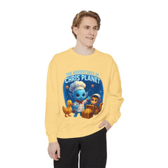 Unisex Adventure Sweatshirt - Cozy & Fun Chris Planet Design, Gift for Kids, Casual Wear, Celebration Apparel, Unique Children's Clothing
