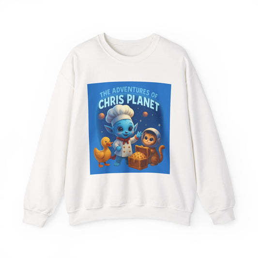 Whimsical Adventure Crewneck Sweatshirt, Cozy Gift for Kids, Family Matching, Fun Illustrative Apparel, Cartoon Sweatshirt, Children's [...]